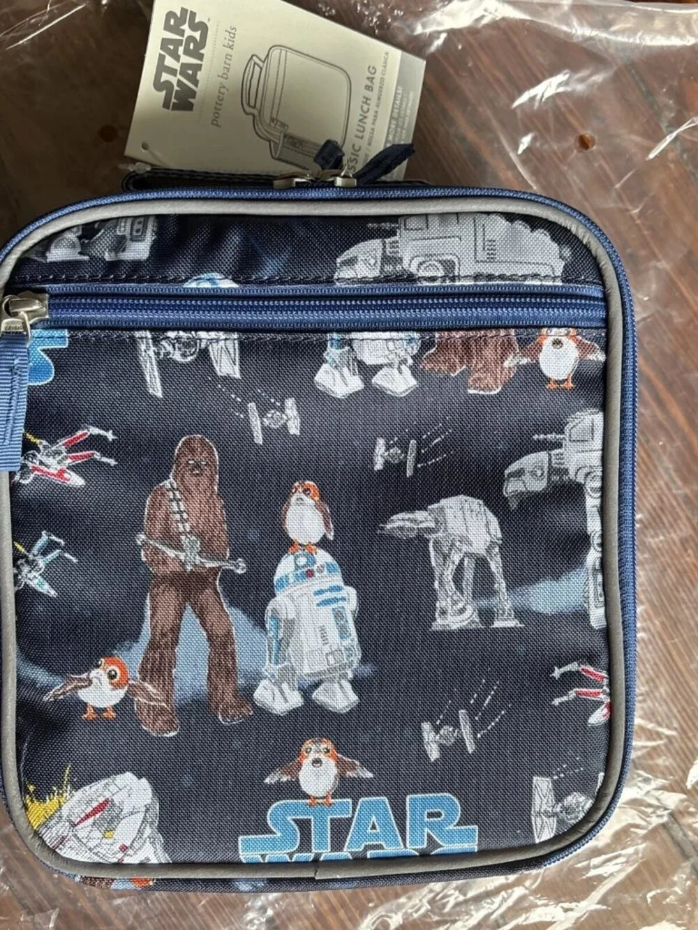 NWT Star Wars Pottery Barn School Kids LUNCHBOX + WATER Space SET New boy girl